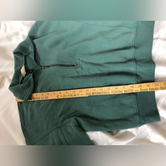 Universal Thread Crop Teal Quarter-Zip Pullover - Picture 9 of 11